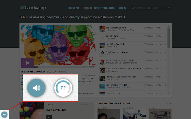 Bandcamp Volume Control chrome谷歌浏览器插件_扩展第2张截图