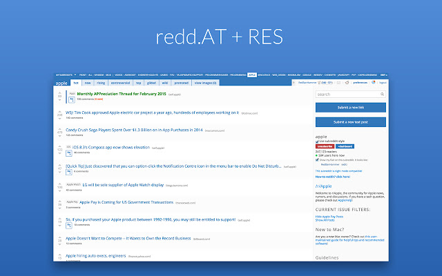 redd.AT - an [A]wesome [T]heme for reddit chrome谷歌浏览器插件_扩展第5张截图