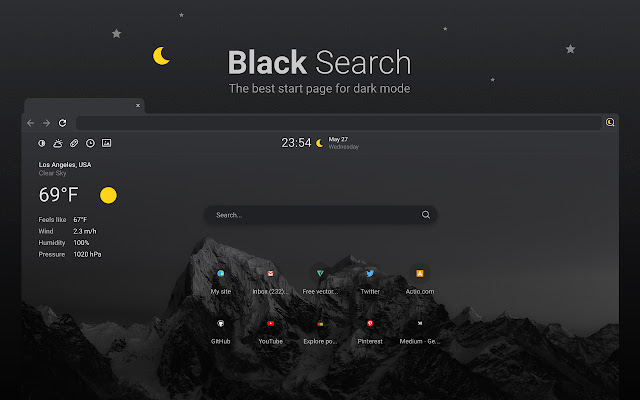 Black Search chrome谷歌浏览器插件_扩展第1张截图