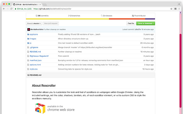 Rescroller chrome谷歌浏览器插件_扩展第3张截图