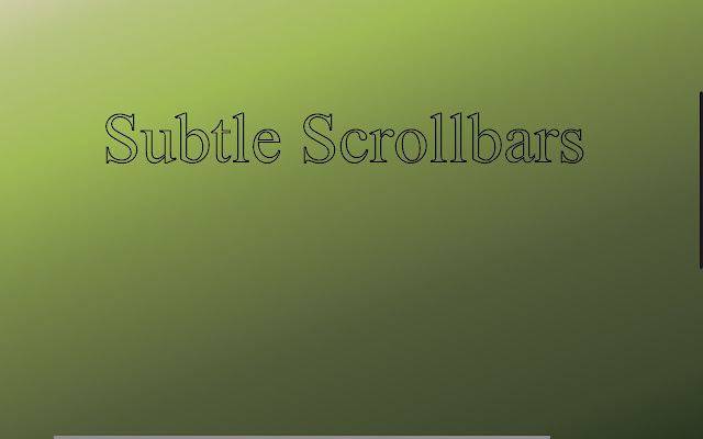 Subtle Scrollbars chrome谷歌浏览器插件_扩展第1张截图