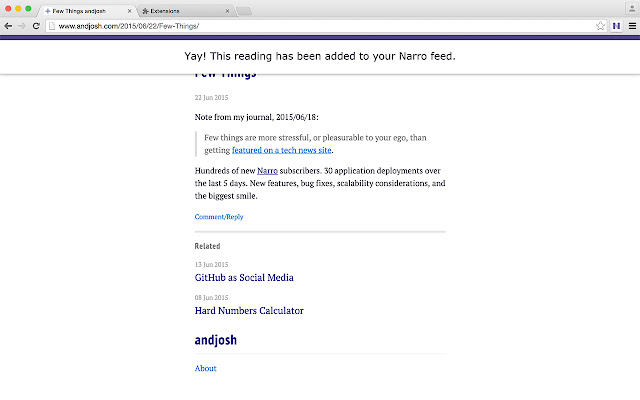 Narro chrome谷歌浏览器插件_扩展第1张截图