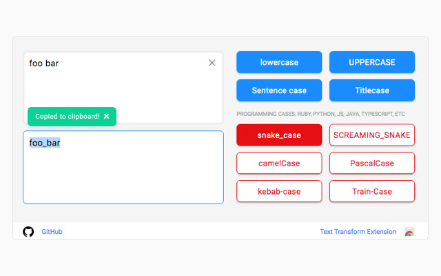 Text Transform chrome谷歌浏览器插件_扩展第1张截图