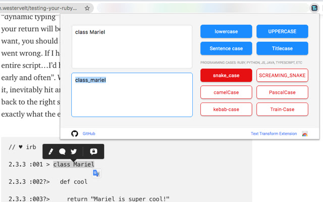 Text Transform chrome谷歌浏览器插件_扩展第3张截图