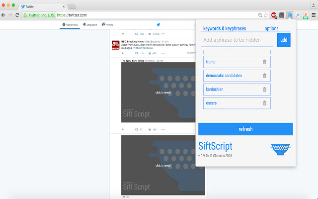 SiftScript chrome谷歌浏览器插件_扩展第3张截图