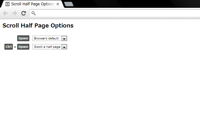 Scroll Half Page chrome谷歌浏览器插件_扩展第2张截图