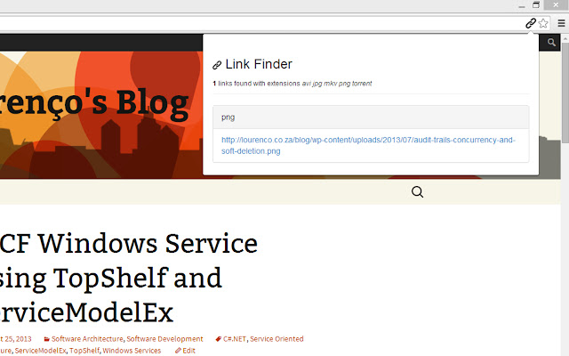 Link Finder chrome谷歌浏览器插件_扩展第1张截图
