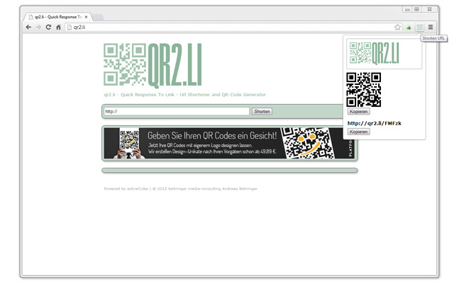 qr2.li URL shortener chrome谷歌浏览器插件_扩展第3张截图