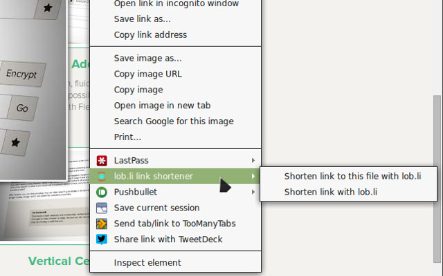 lob.li link shortener chrome谷歌浏览器插件_扩展第3张截图