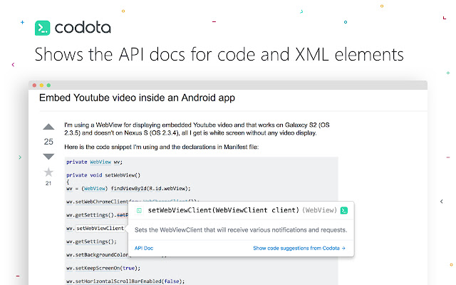 Codota - Java Code Viewer Developer Tool chrome谷歌浏览器插件_扩展第1张截图