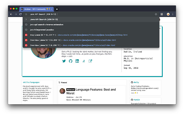 Java API Search (JDK 9-13) chrome谷歌浏览器插件_扩展第1张截图