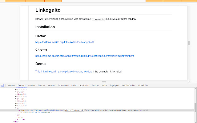 Linkognito chrome谷歌浏览器插件_扩展第1张截图