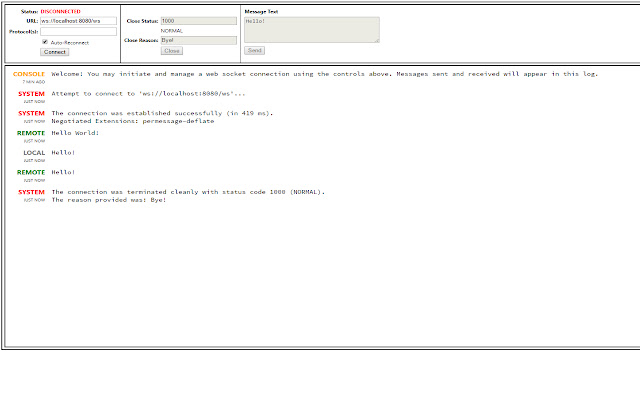 Web Socket Client chrome谷歌浏览器插件_扩展第1张截图