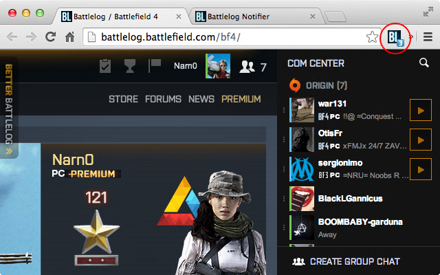Battlelog Notifier chrome谷歌浏览器插件_扩展第1张截图