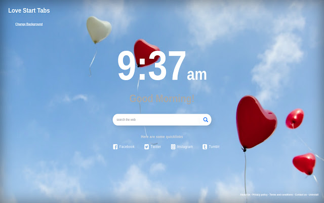 Love Start Tabs chrome谷歌浏览器插件_扩展第2张截图