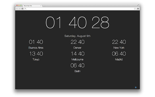 World Clocks new tab page chrome谷歌浏览器插件_扩展第1张截图