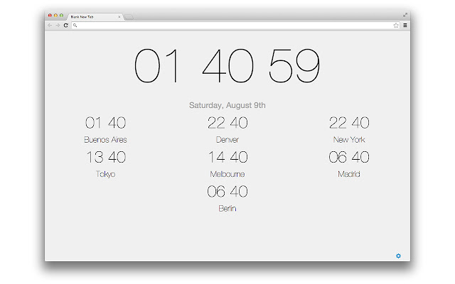 World Clocks new tab page chrome谷歌浏览器插件_扩展第3张截图
