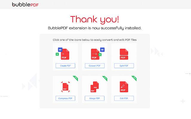 BubblePDF - Edit and Convert PDF files chrome谷歌浏览器插件_扩展第3张截图