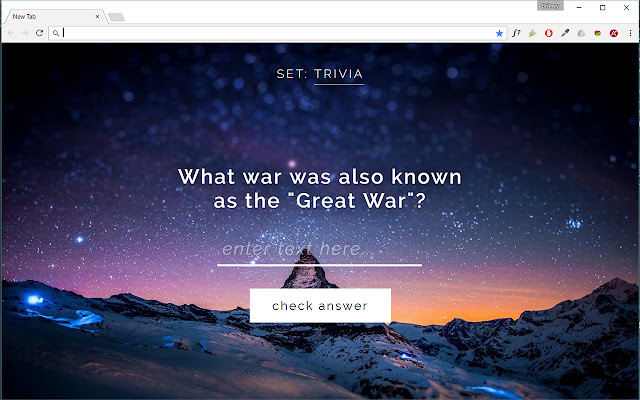 Trivia Tab chrome谷歌浏览器插件_扩展第1张截图