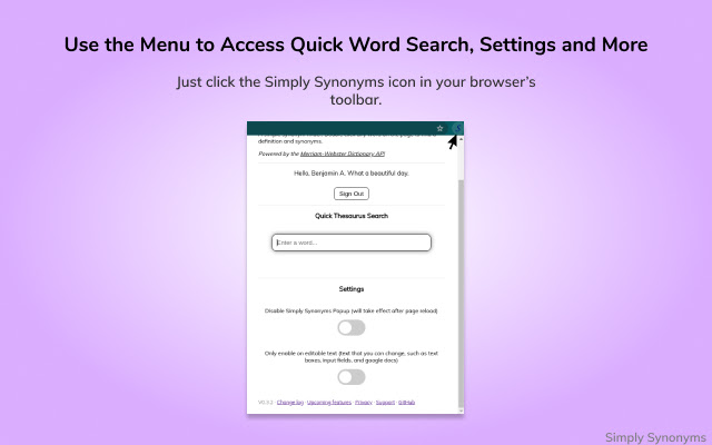 Simply Synonyms chrome谷歌浏览器插件_扩展第3张截图