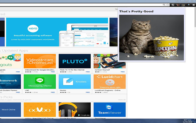 Fat Cat Eating Popcorn chrome谷歌浏览器插件_扩展第1张截图