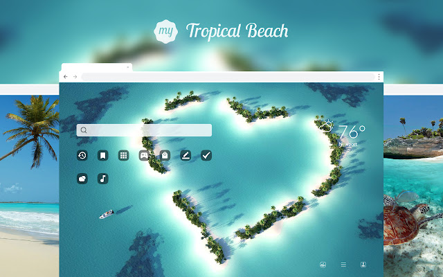 My Tropical Beach - Exotic Island Wallpapers chrome谷歌浏览器插件_扩展第1张截图