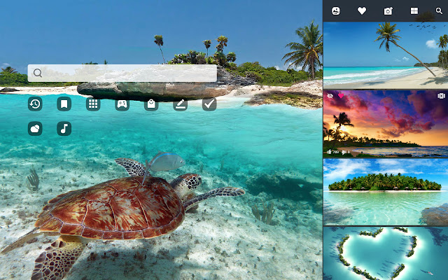 My Tropical Beach - Exotic Island Wallpapers chrome谷歌浏览器插件_扩展第2张截图