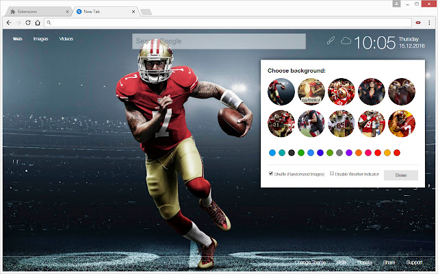 NFL San Francisco 49ers Wallpapers HD New Tab chrome谷歌浏览器插件_扩展第1张截图