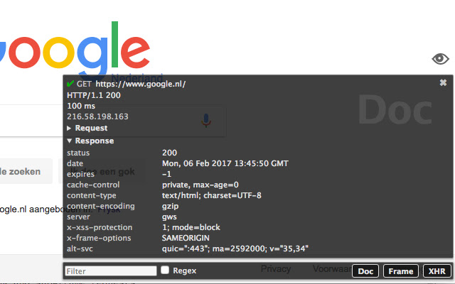 HTTP间谍 chrome谷歌浏览器插件_扩展第1张截图