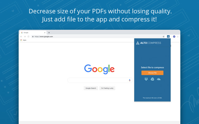 AltoCompressPDF: Free PDF Resizing Tool chrome谷歌浏览器插件_扩展第1张截图