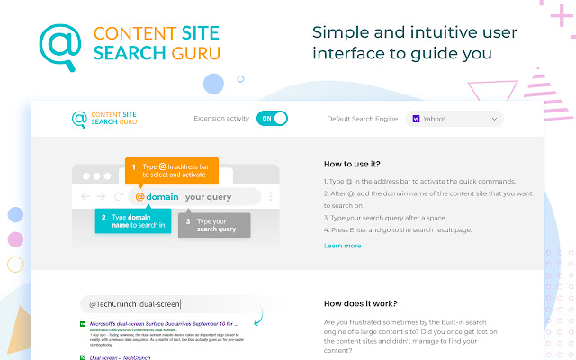 Content Site Search Guru chrome谷歌浏览器插件_扩展第3张截图