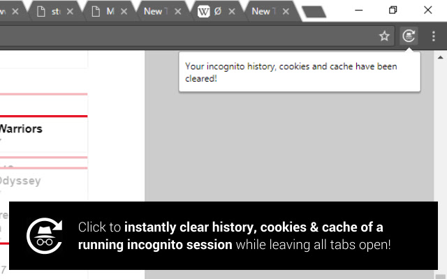 Incognito Mode Reset Button chrome谷歌浏览器插件_扩展第1张截图