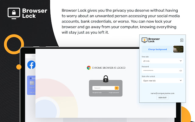 Browser Lock chrome谷歌浏览器插件_扩展第1张截图