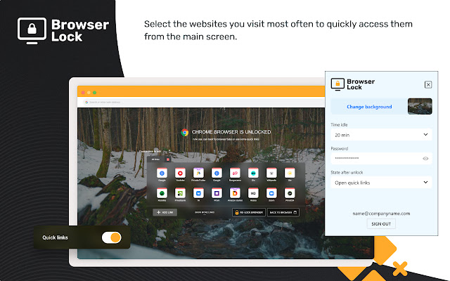 Browser Lock chrome谷歌浏览器插件_扩展第2张截图