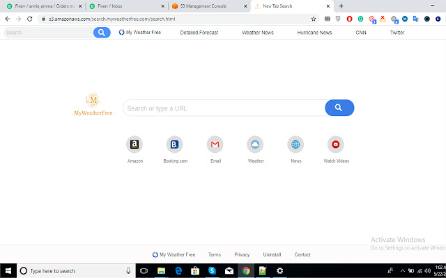 MyWeatherFree chrome谷歌浏览器插件_扩展第1张截图