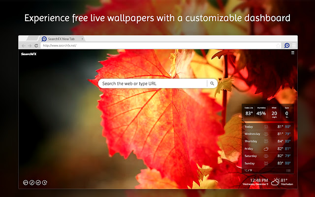 SearchFX New Tab chrome谷歌浏览器插件_扩展第4张截图