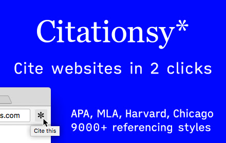 Citationsy - Cite Websites and Papers