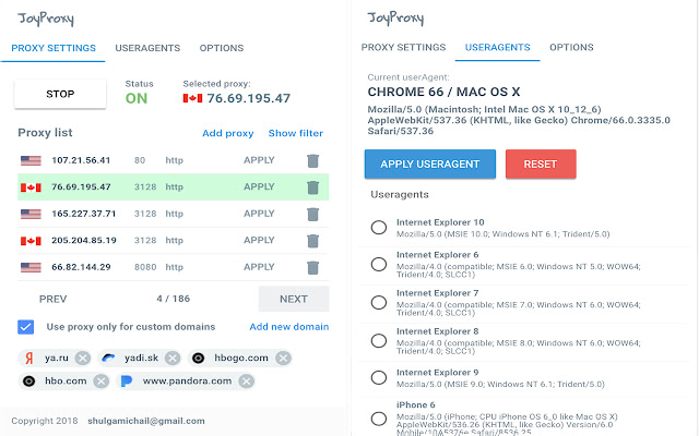 JoyProxy chrome谷歌浏览器插件_扩展第1张截图