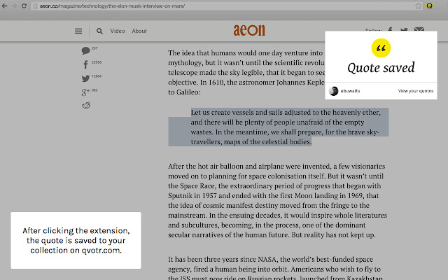Qvotr chrome谷歌浏览器插件_扩展第2张截图