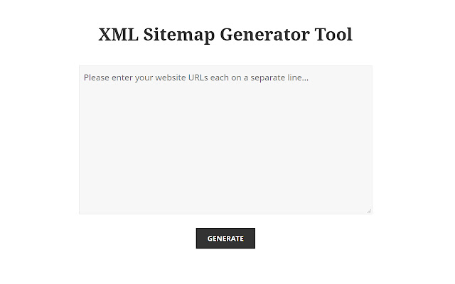 XML Sitemap Generator Tool chrome谷歌浏览器插件_扩展第1张截图