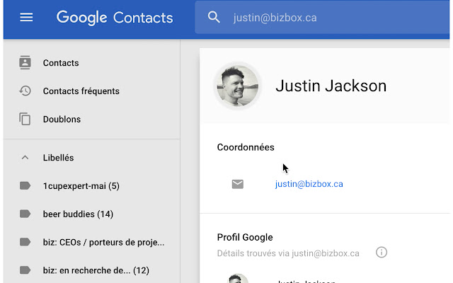 Contacts for Google Inbox chrome谷歌浏览器插件_扩展第2张截图