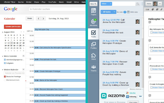 Rizzoma Tasks for Google Calendar™ chrome谷歌浏览器插件_扩展第1张截图