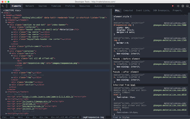 DevTools Theme: Spacegray chrome谷歌浏览器插件_扩展第1张截图