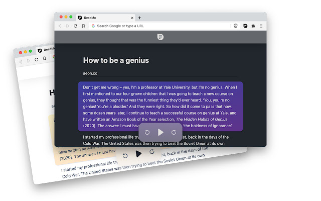 ReadMo chrome谷歌浏览器插件_扩展第1张截图
