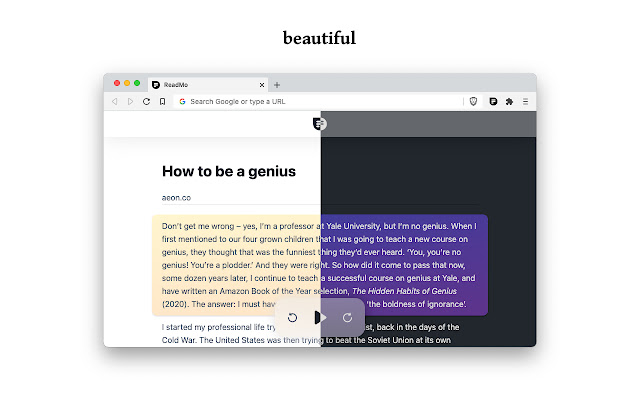 ReadMo chrome谷歌浏览器插件_扩展第4张截图
