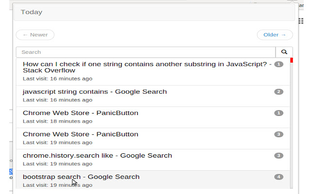 Simple History chrome谷歌浏览器插件_扩展第1张截图