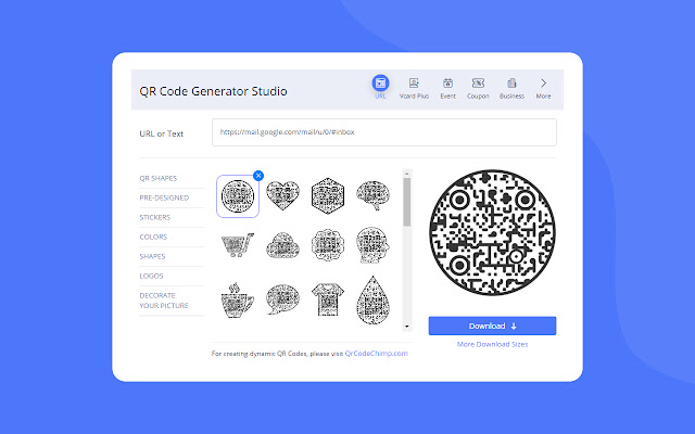 QR Code Maker chrome谷歌浏览器插件_扩展第2张截图