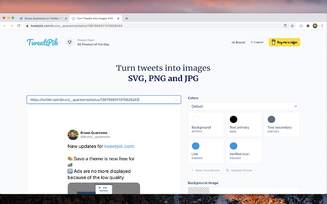 TweetPik - Perfect Twitter Screenshots chrome谷歌浏览器插件_扩展第2张截图