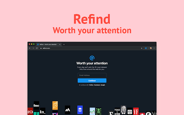 Refind New Tab chrome谷歌浏览器插件_扩展第1张截图