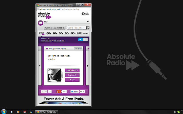 Absolute Radio chrome谷歌浏览器插件_扩展第1张截图